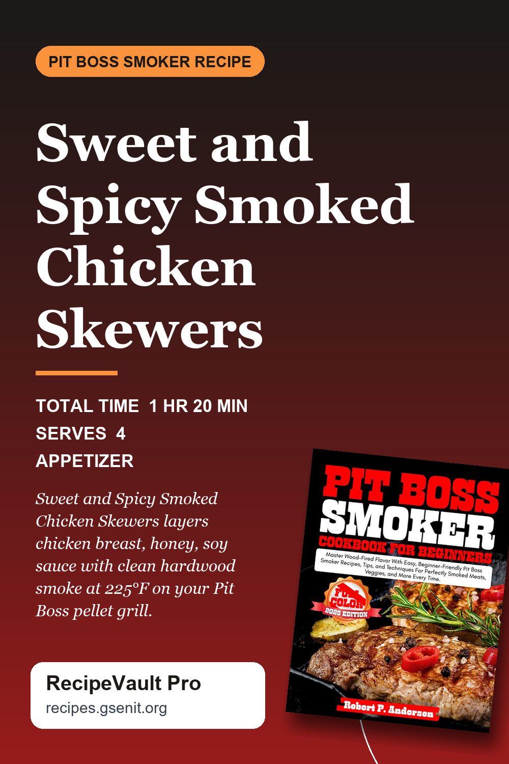 Sweet and Spicy Smoked Chicken Skewers