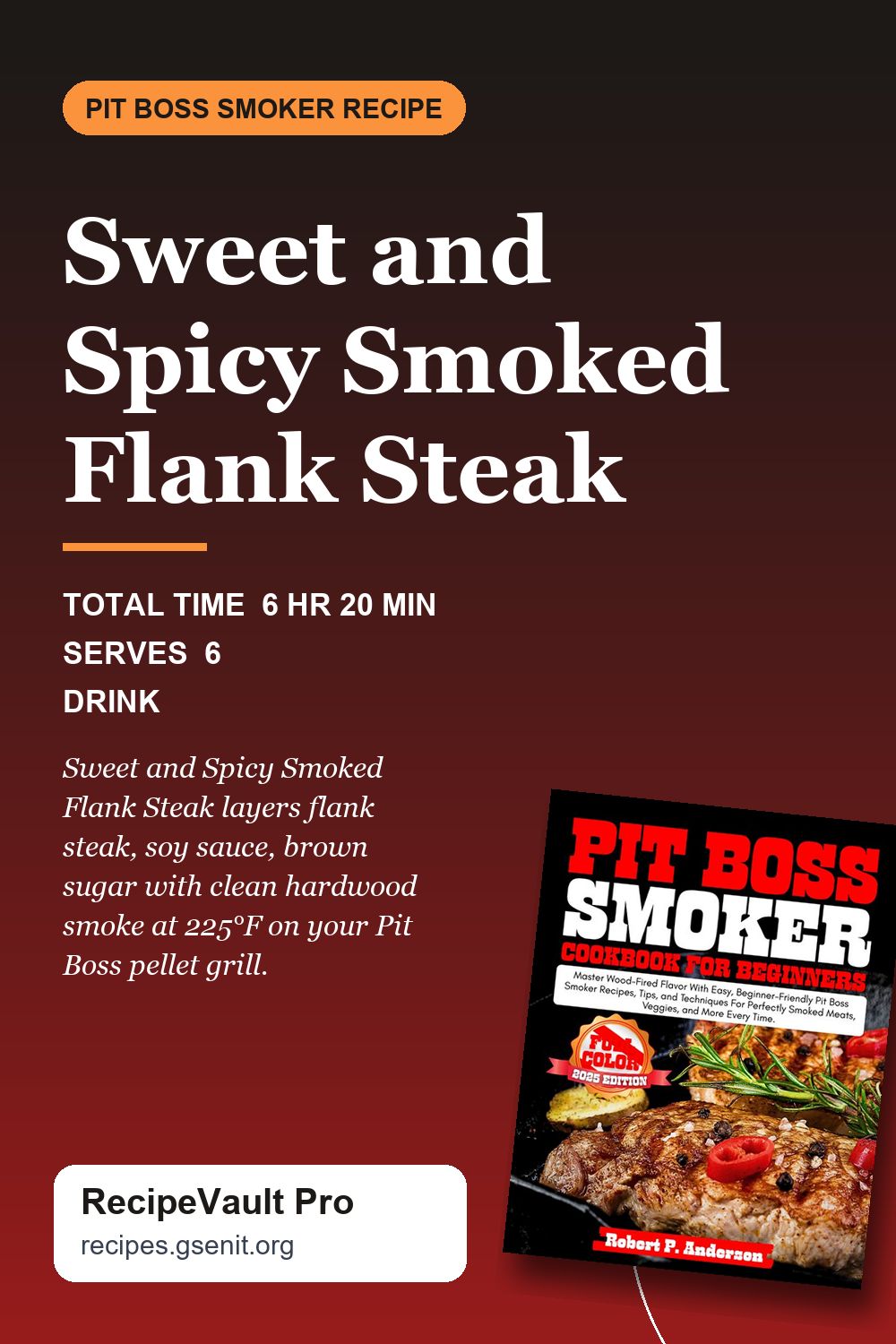 Sweet and Spicy Smoked Flank Steak