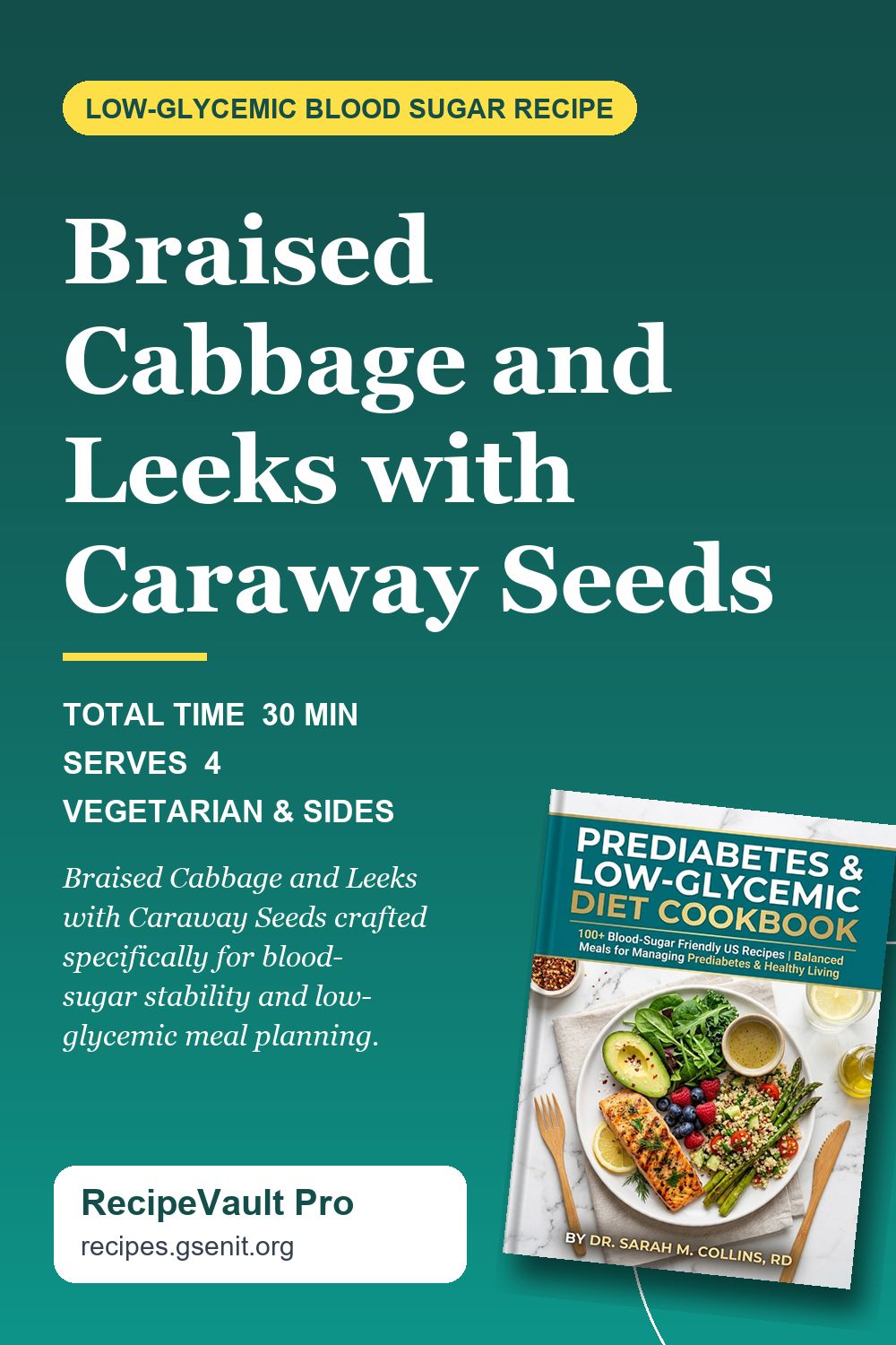 Braised Cabbage and Leeks with Caraway Seeds