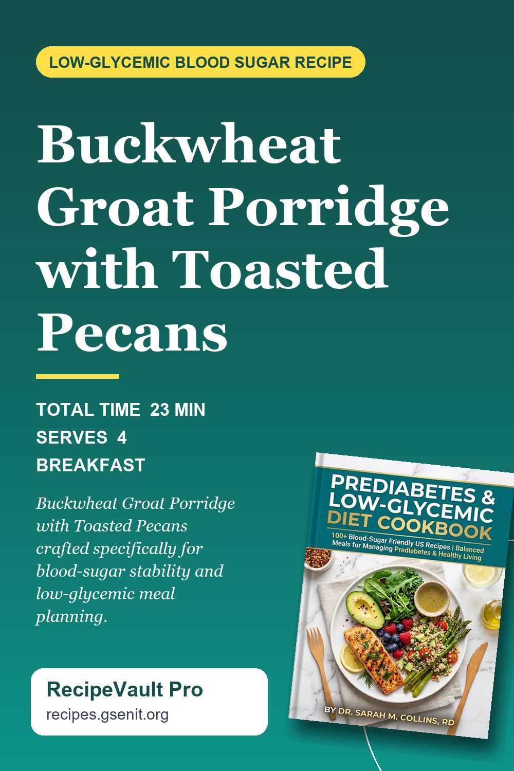 Buckwheat Groat Porridge with Toasted Pecans