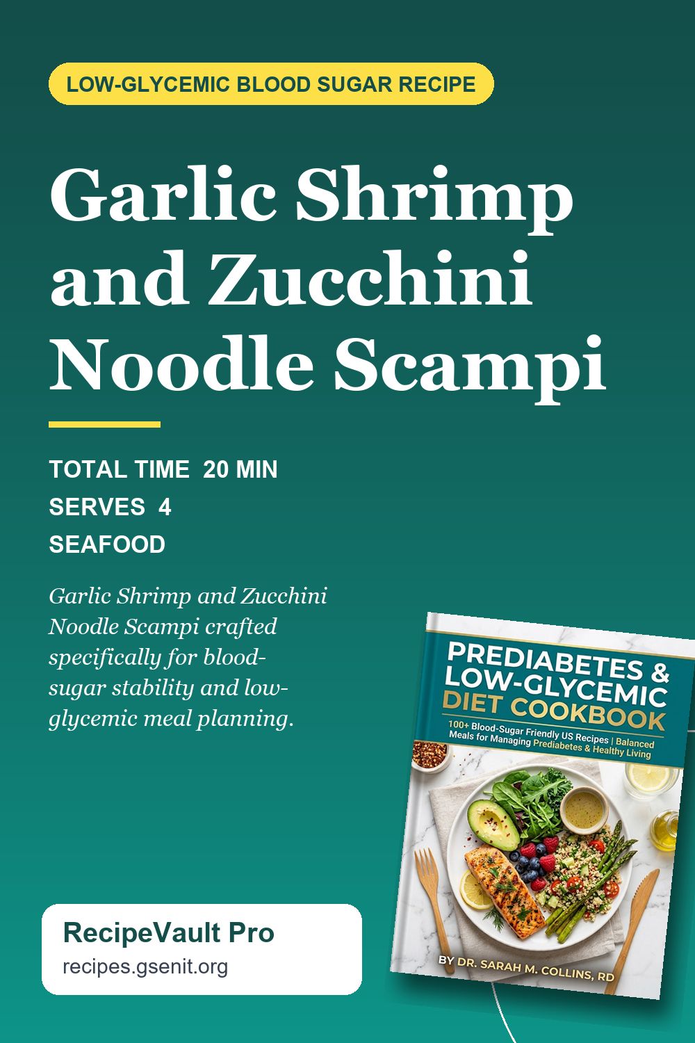 Garlic Shrimp and Zucchini Noodle Scampi