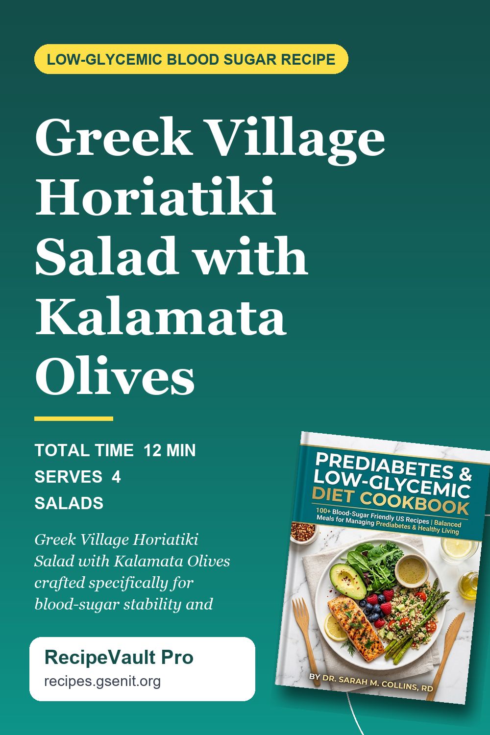 Greek Village Horiatiki Salad with Kalamata Olives