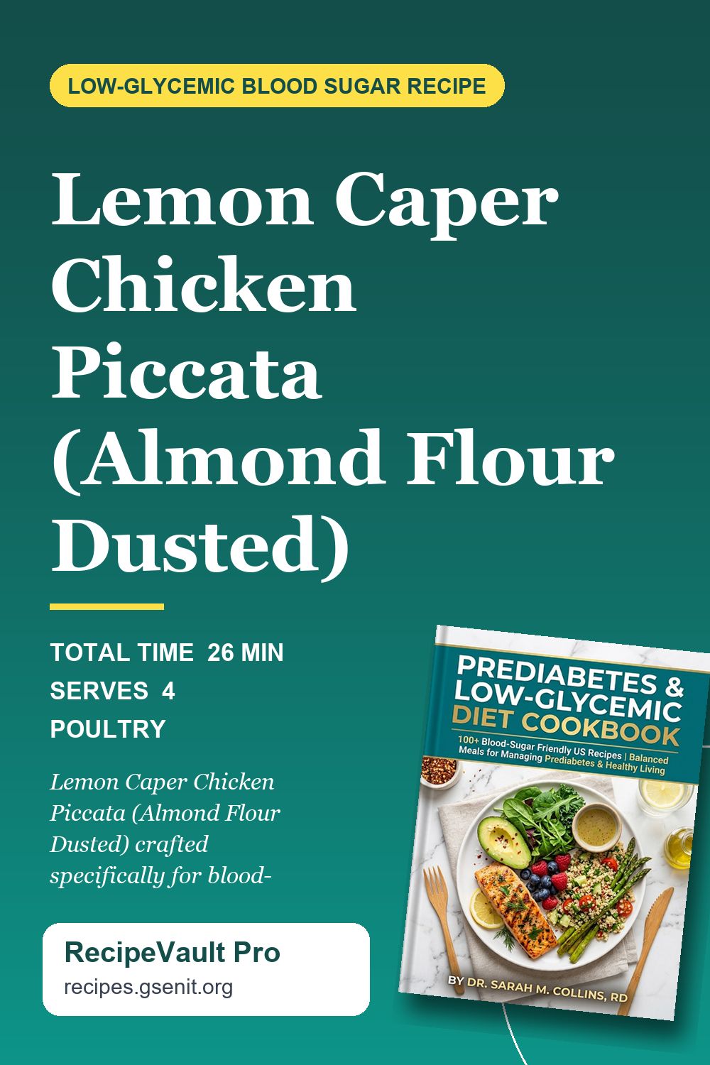 Lemon Caper Chicken Piccata (Almond Flour Dusted)