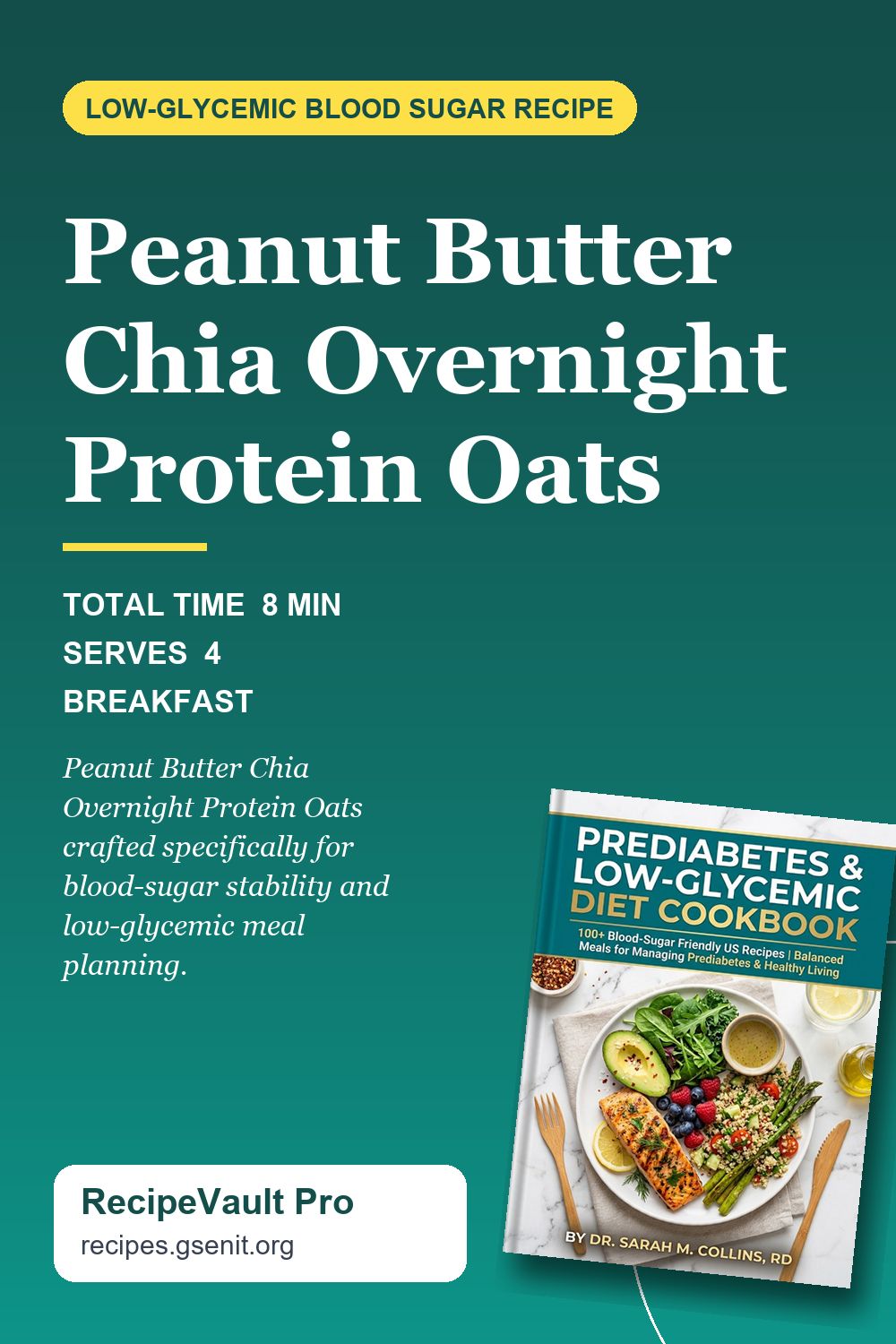 Peanut Butter Chia Overnight Protein Oats