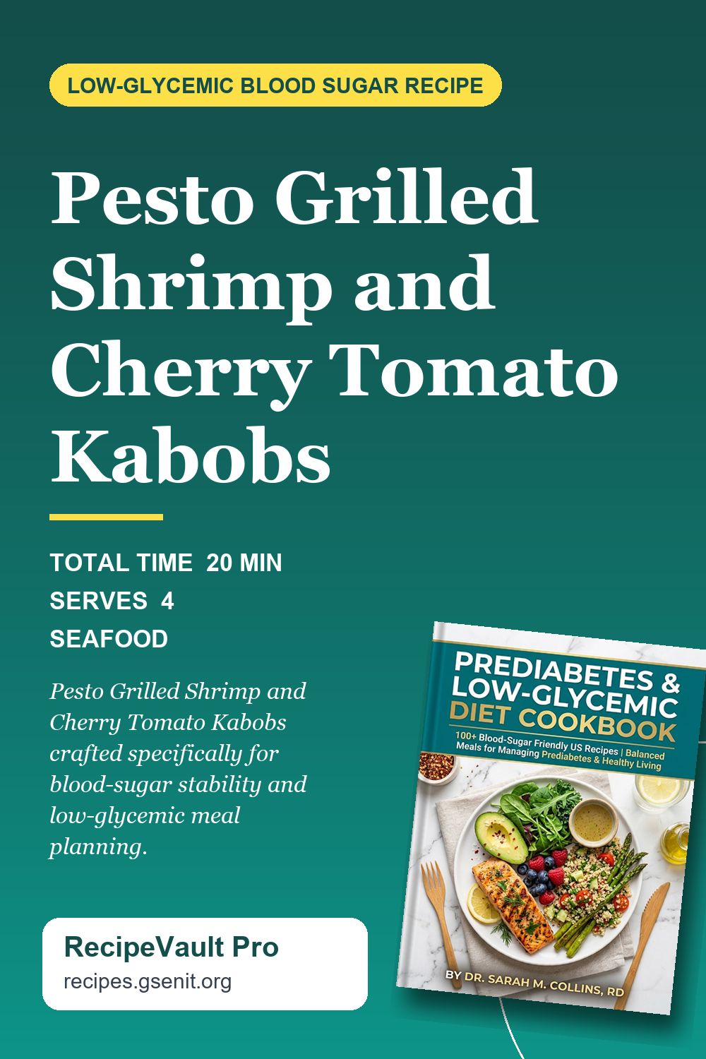 Pesto Grilled Shrimp and Cherry Tomato Kabobs