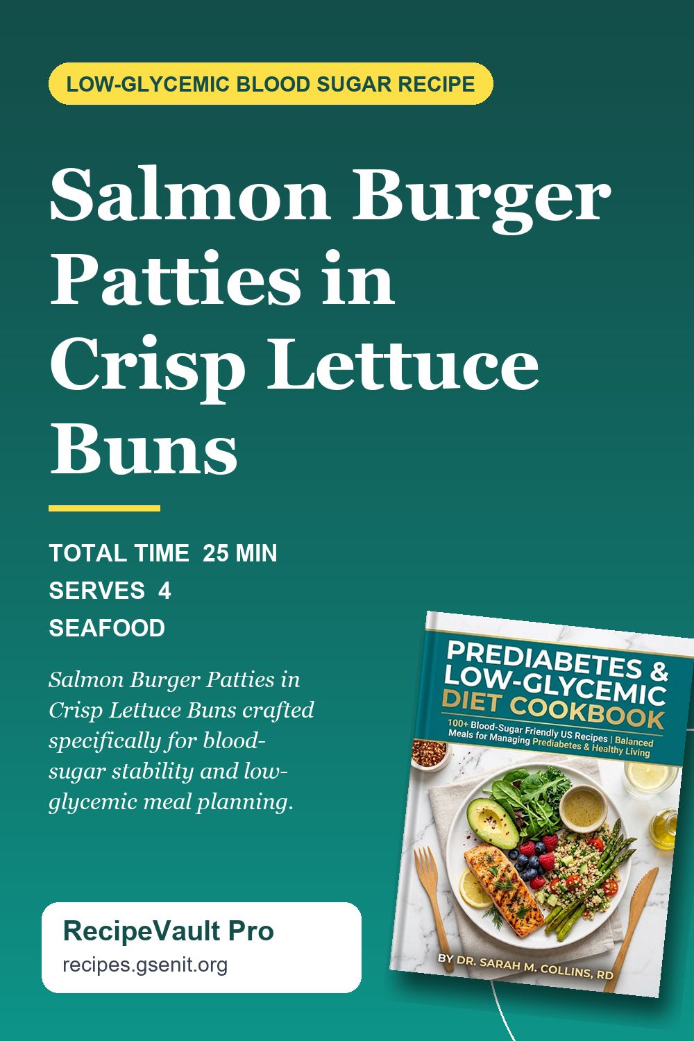 Salmon Burger Patties in Crisp Lettuce Buns