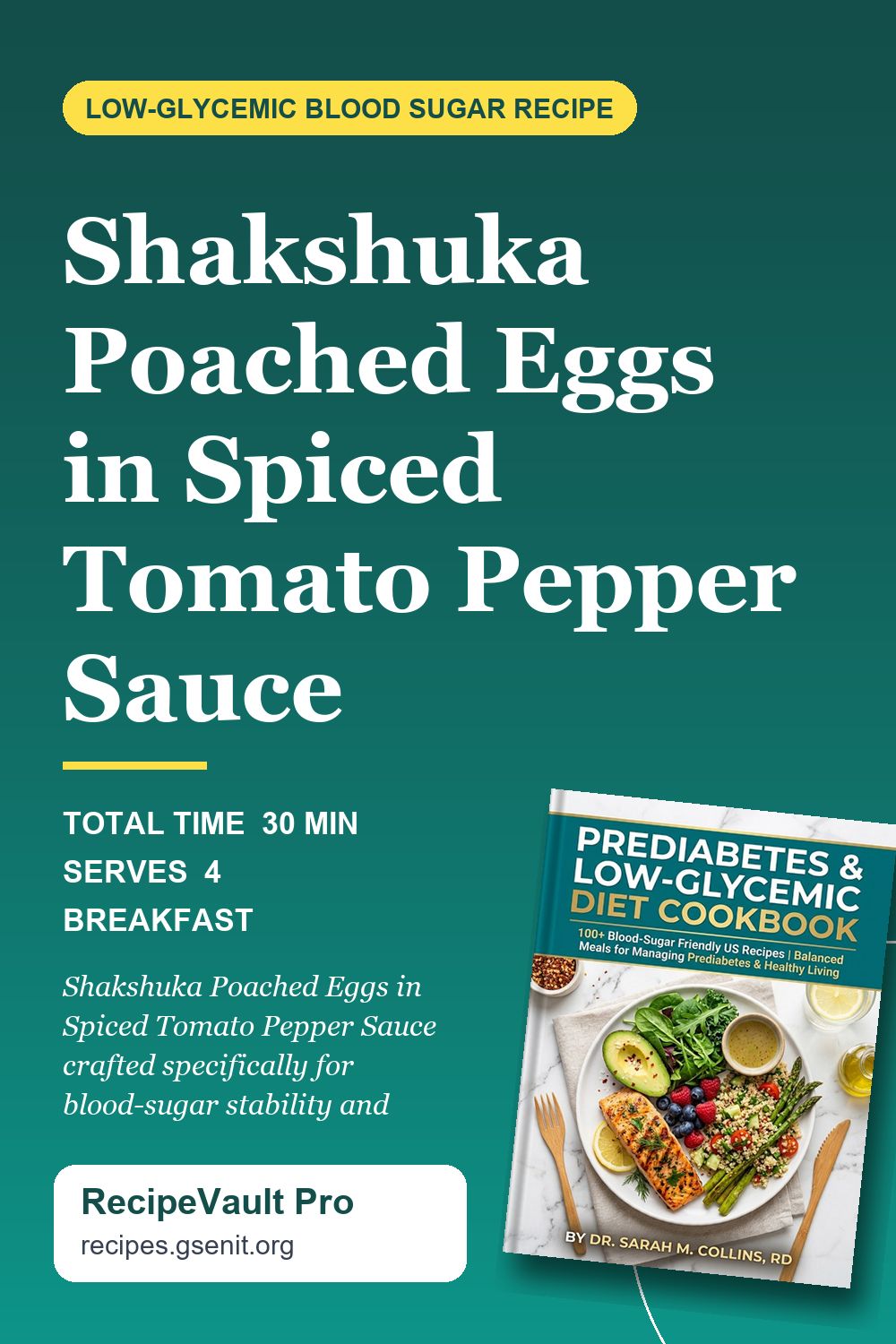 Shakshuka Poached Eggs in Spiced Tomato Pepper Sauce