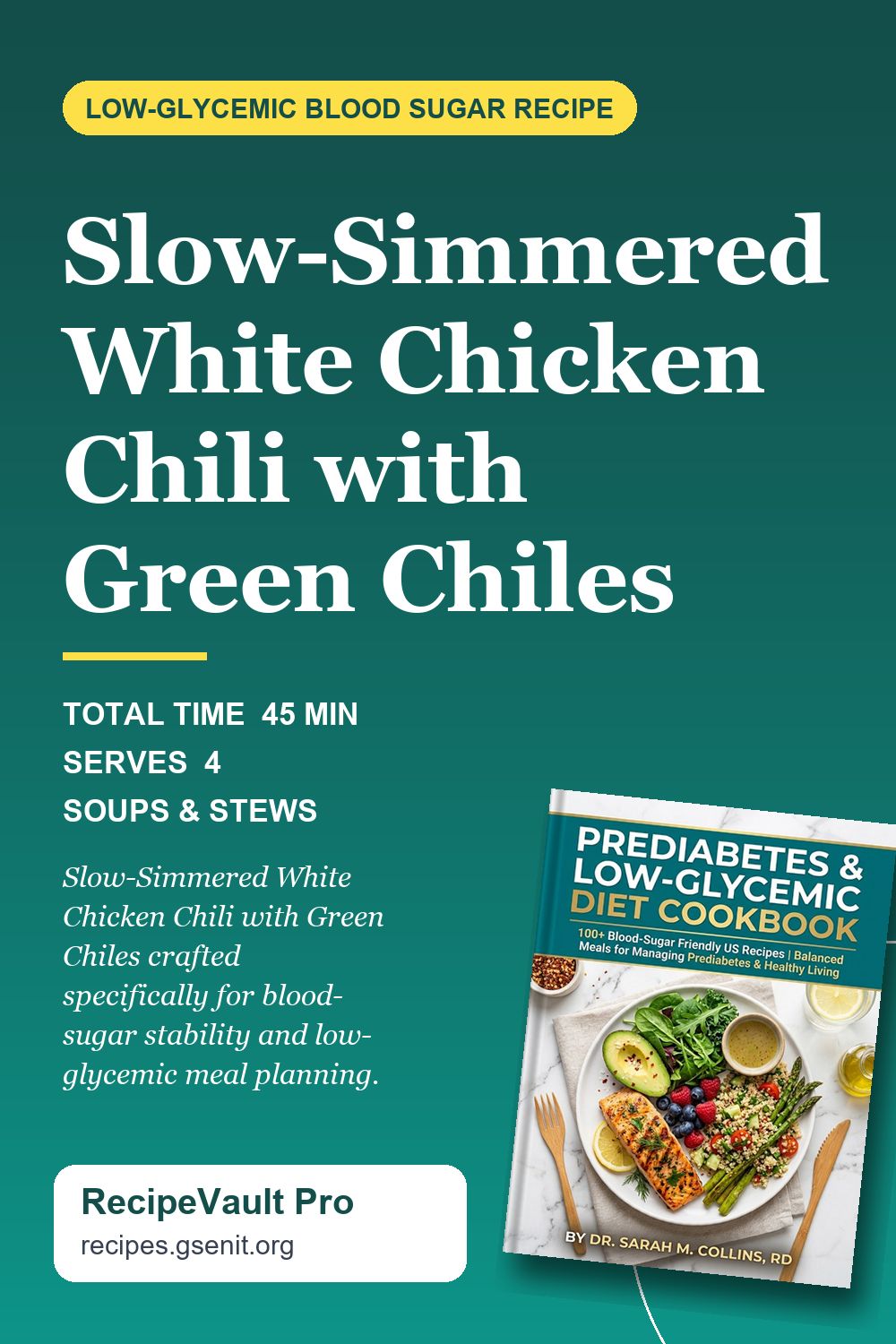 Slow-Simmered White Chicken Chili with Green Chiles