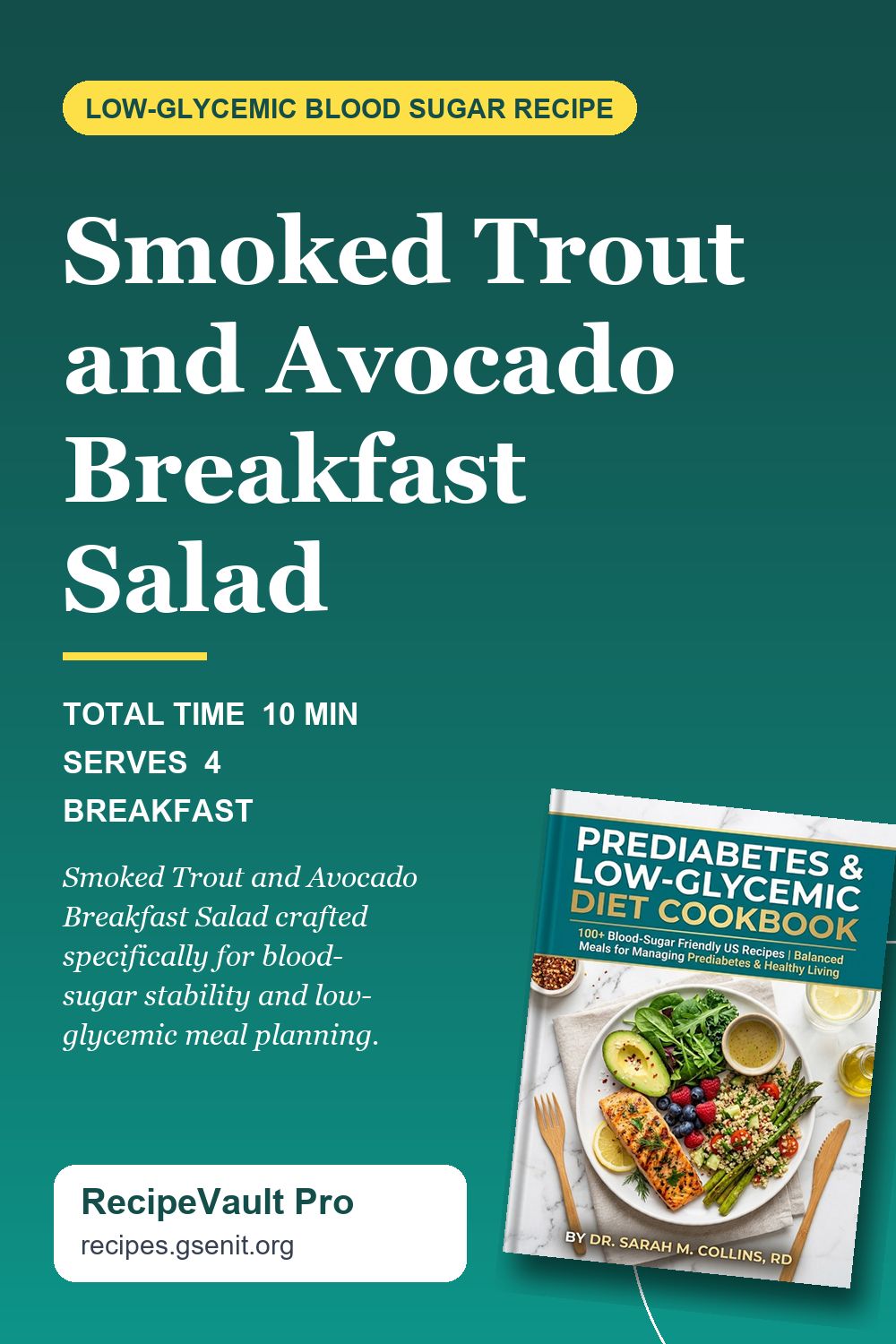 Smoked Trout and Avocado Breakfast Salad