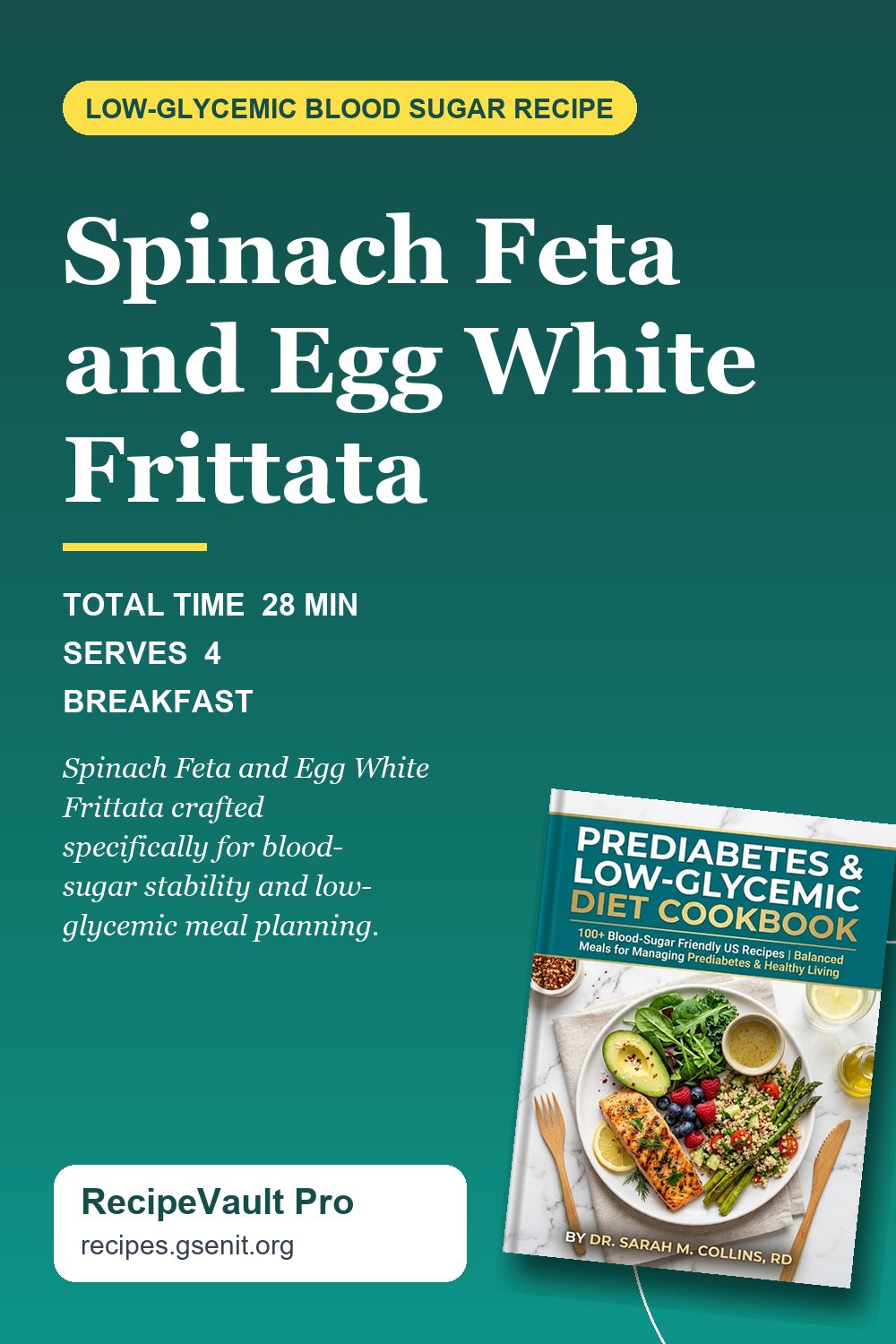 Spinach Feta and Egg White Frittata