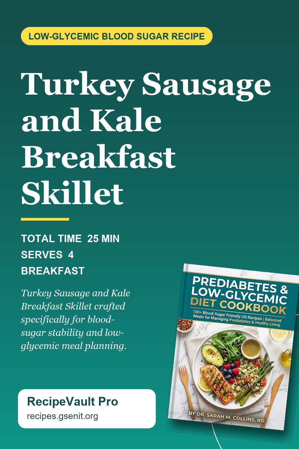 Turkey Sausage and Kale Breakfast Skillet