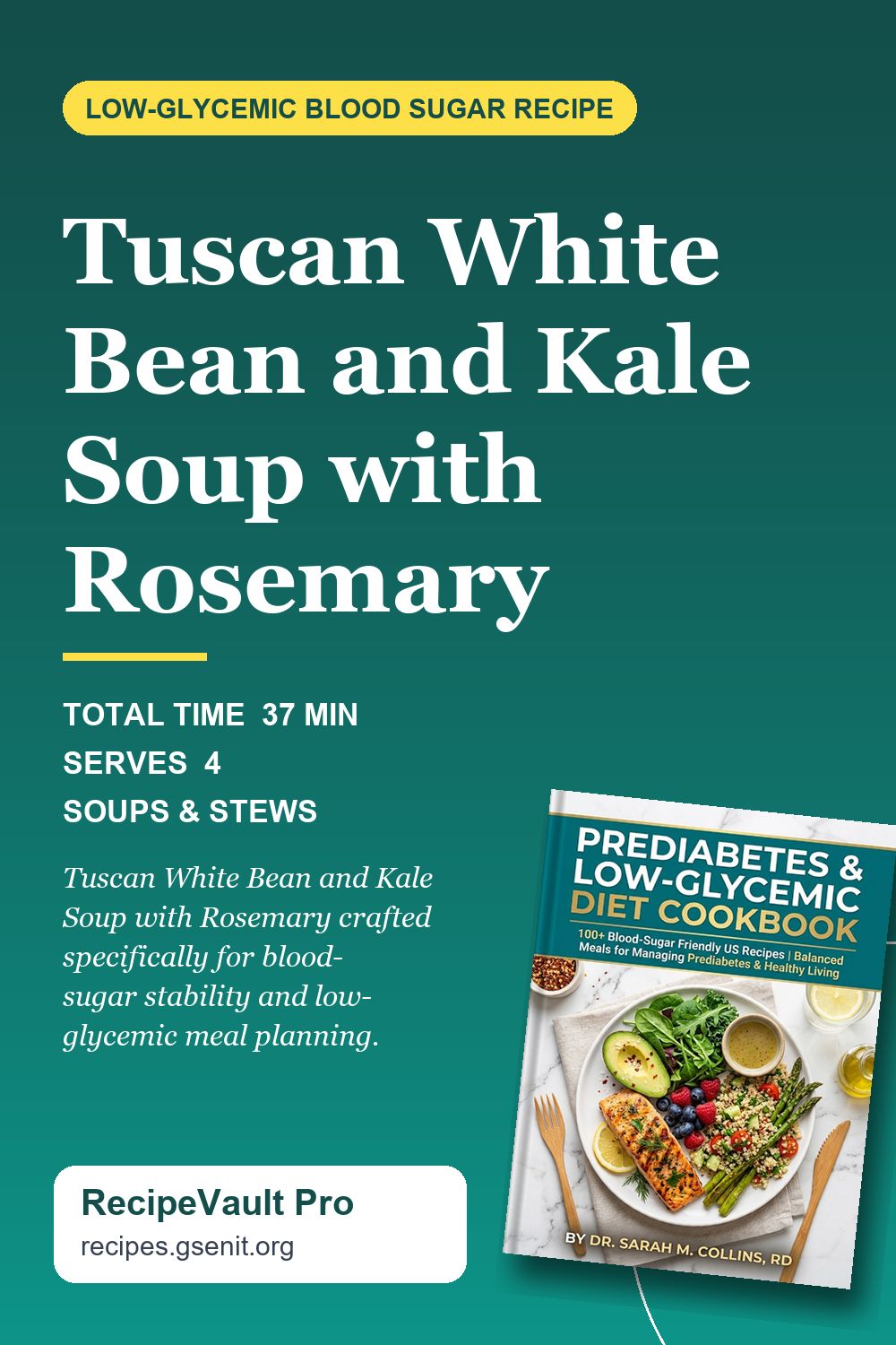 Tuscan White Bean and Kale Soup with Rosemary