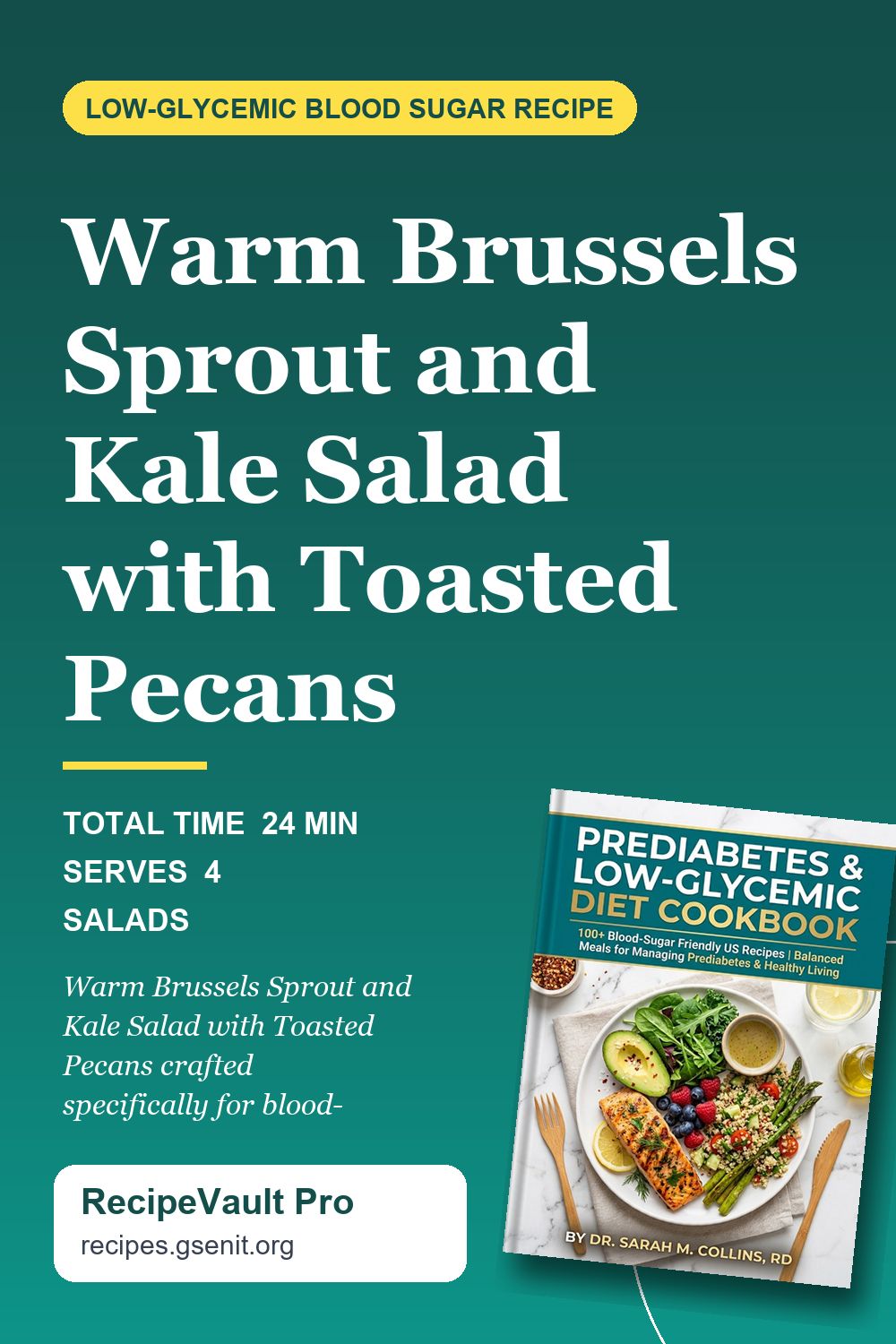 Warm Brussels Sprout and Kale Salad with Toasted Pecans