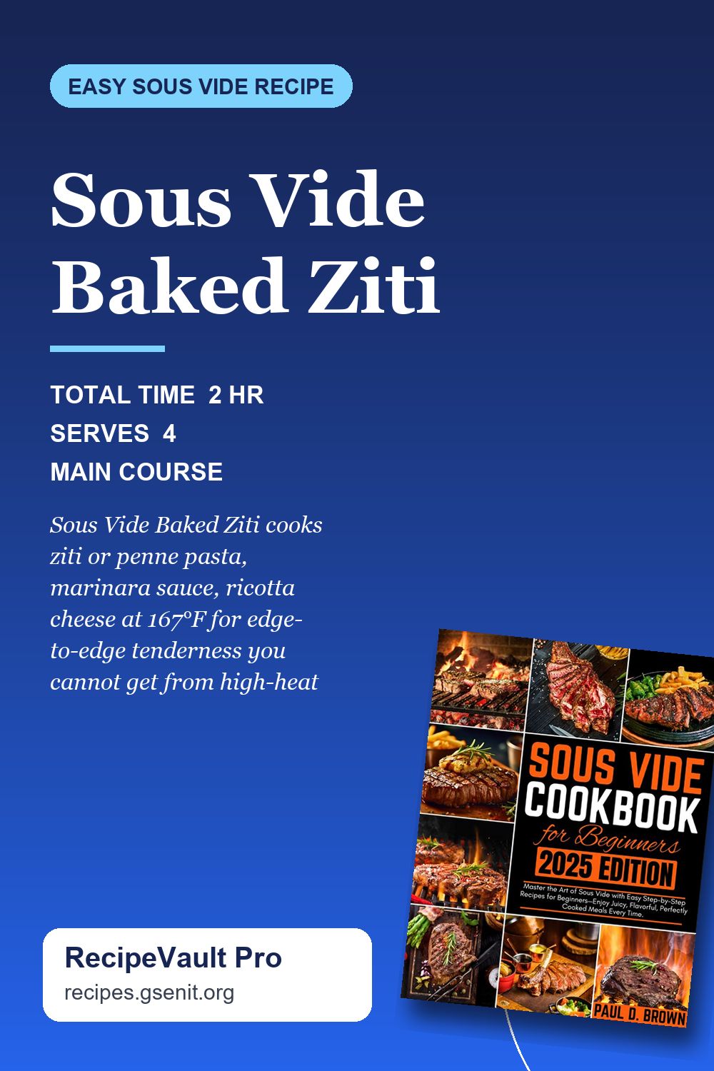 Sous Vide Baked Ziti