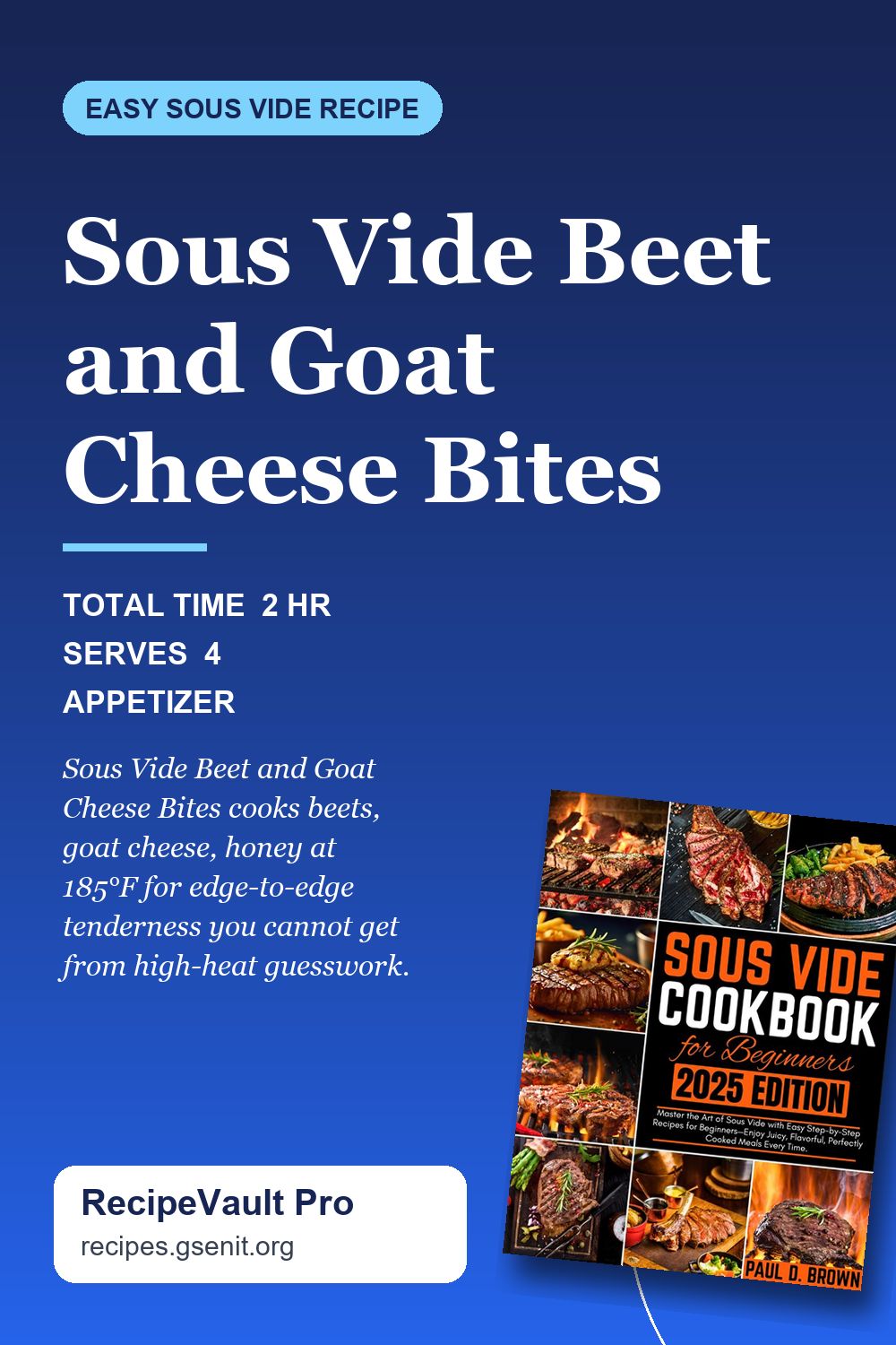 Sous Vide Beet and Goat Cheese Bites