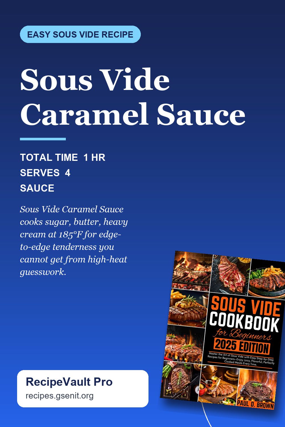 Sous Vide Caramel Sauce Pinterest Pin