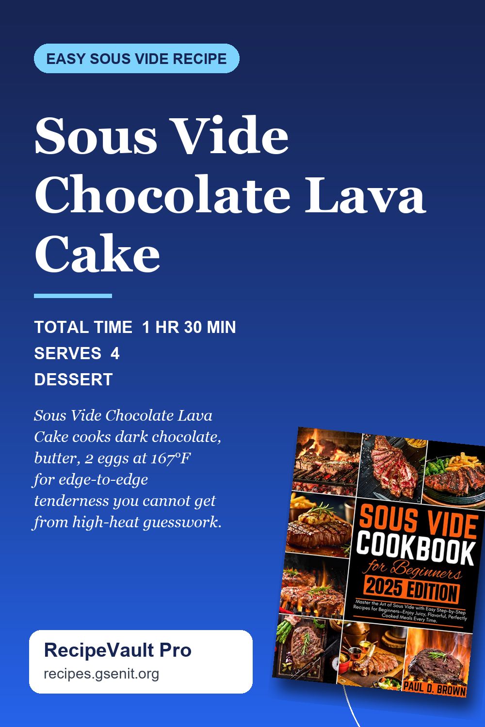 Sous Vide Chocolate Lava Cake