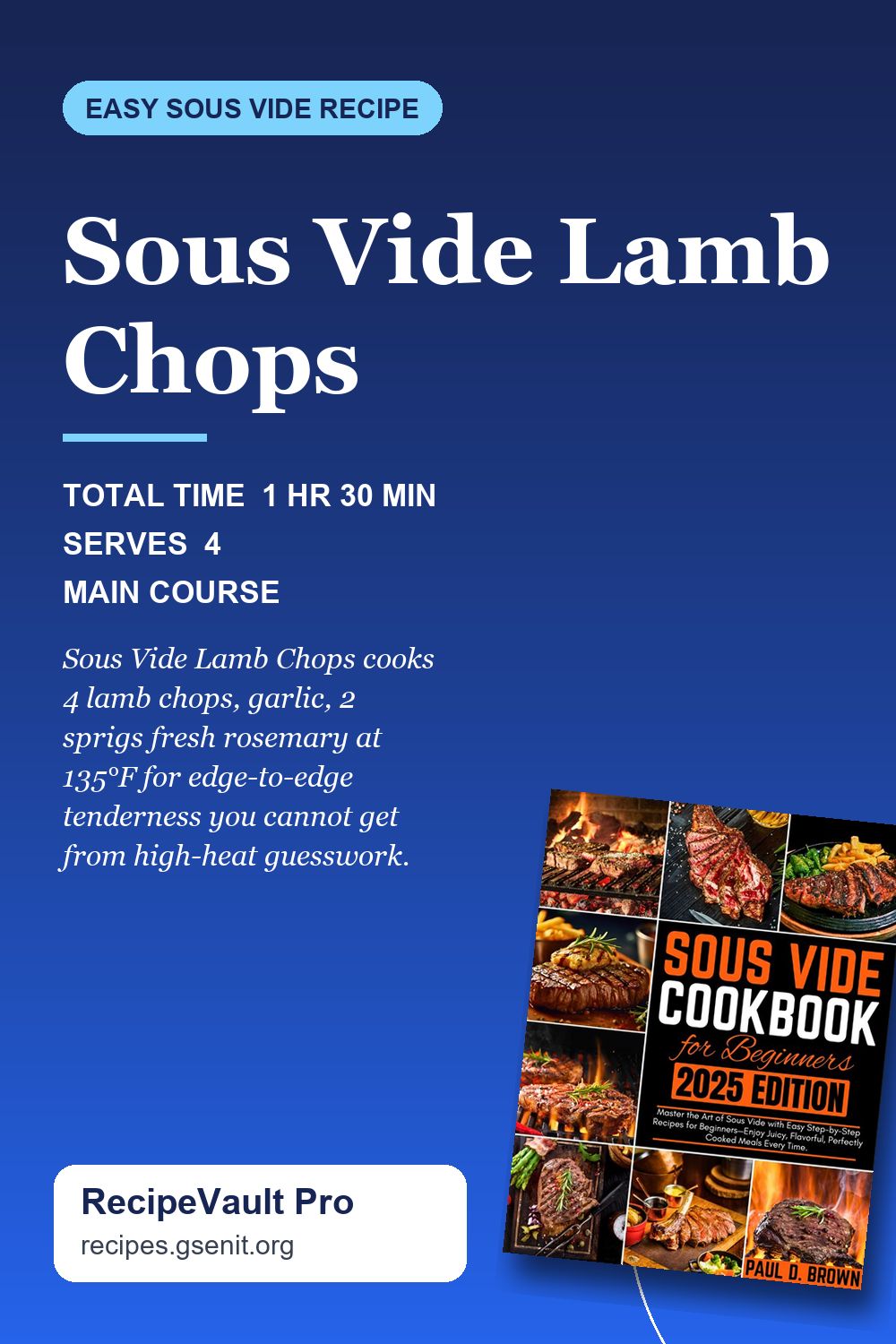 Sous Vide Lamb Chops Pinterest Pin