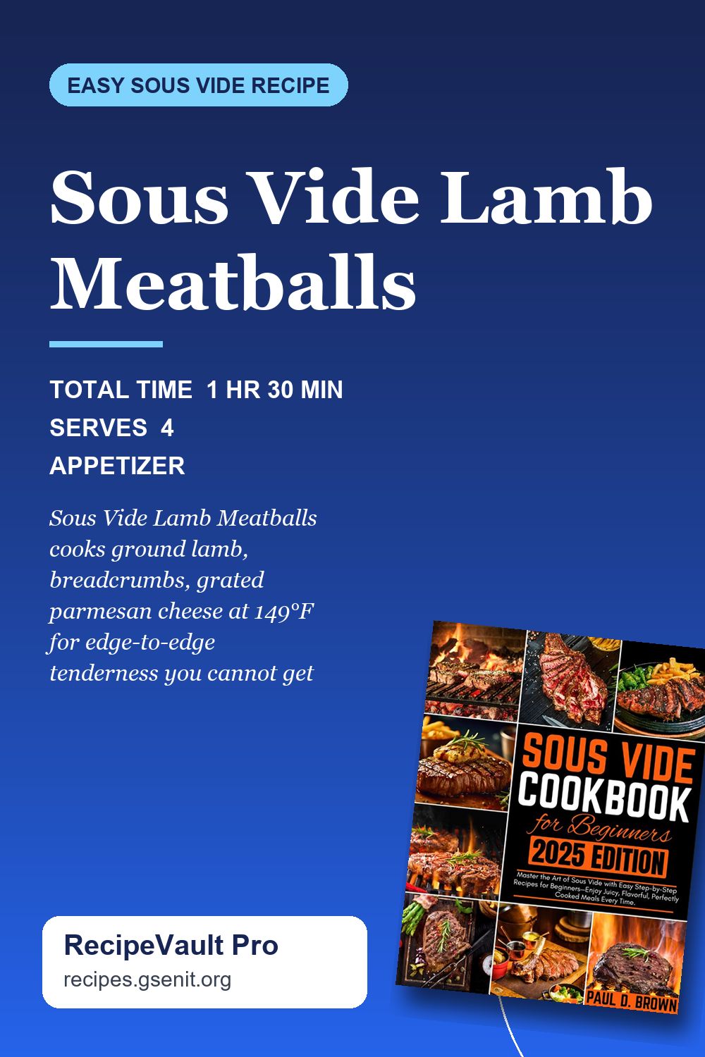 Sous Vide Lamb Meatballs