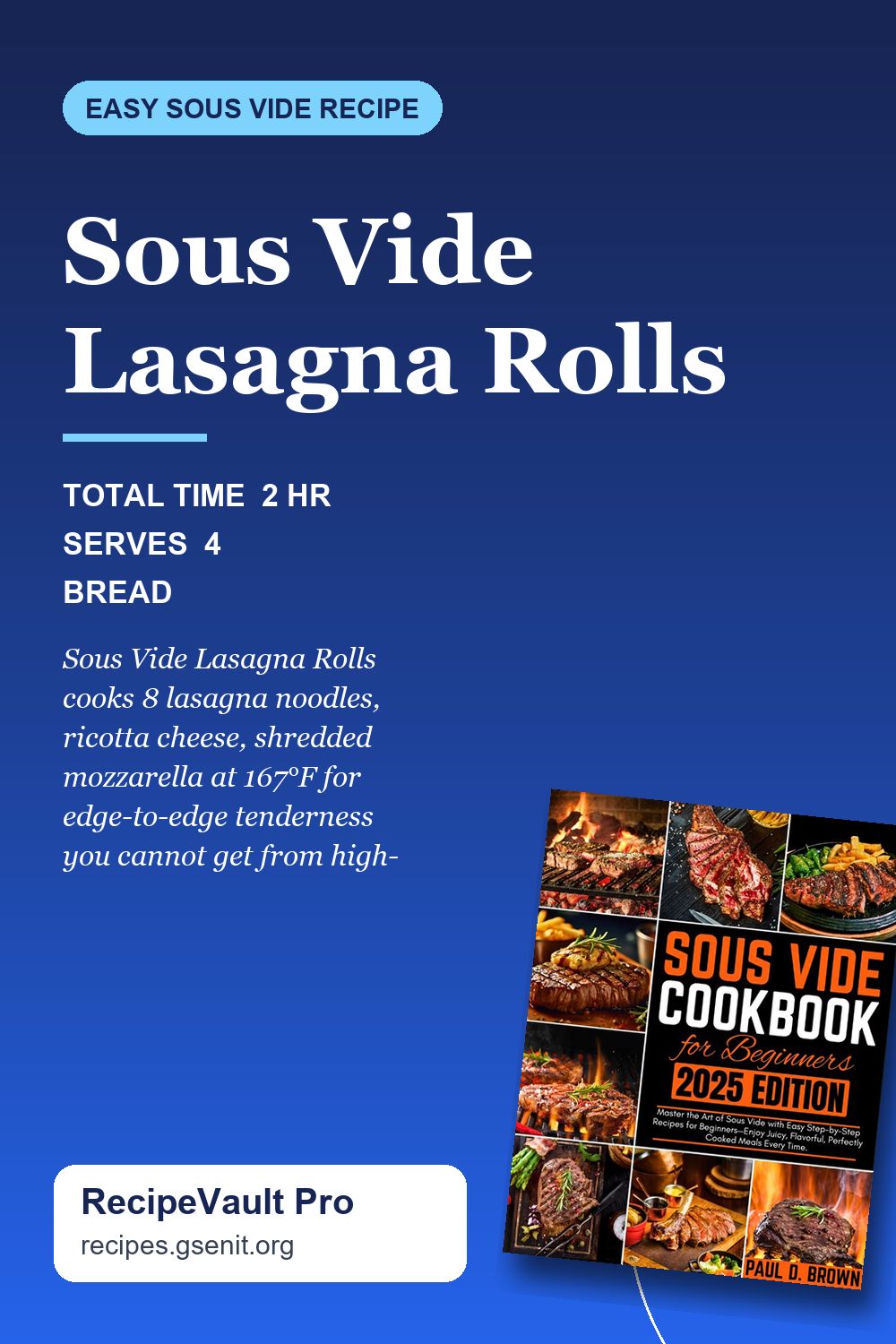 Sous Vide Lasagna Rolls