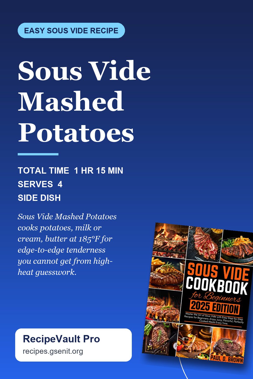 Sous Vide Mashed Potatoes Pinterest Pin
