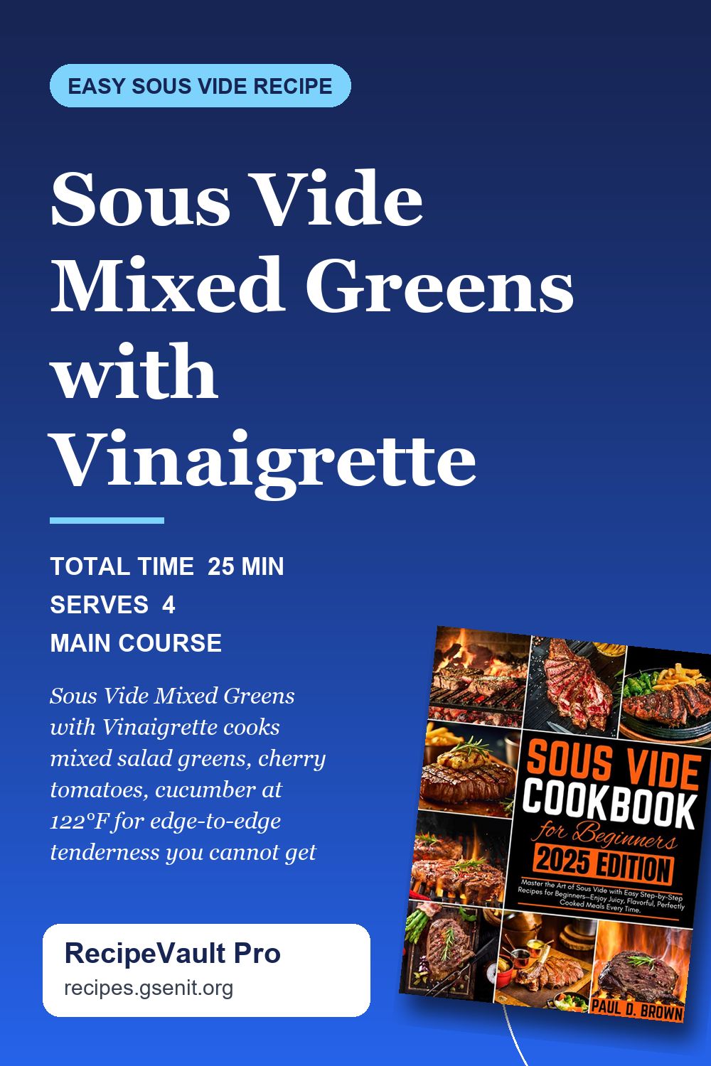 Sous Vide Mixed Greens with Vinaigrette