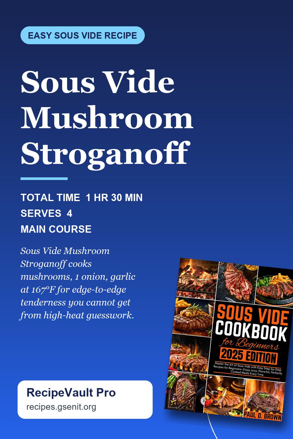 Sous Vide Mushroom Stroganoff