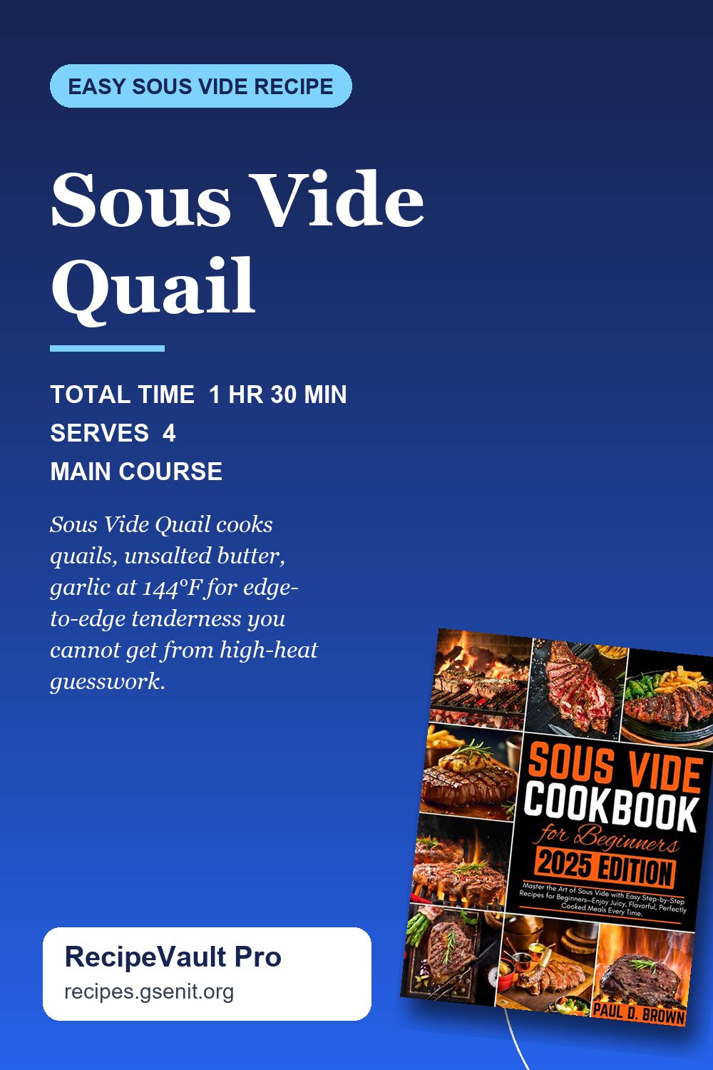Sous Vide Quail Pinterest Pin