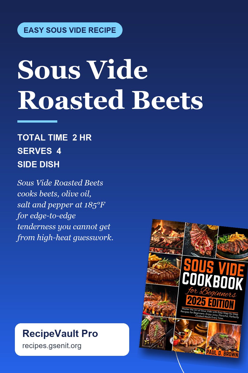 Sous Vide Roasted Beets Pinterest Pin