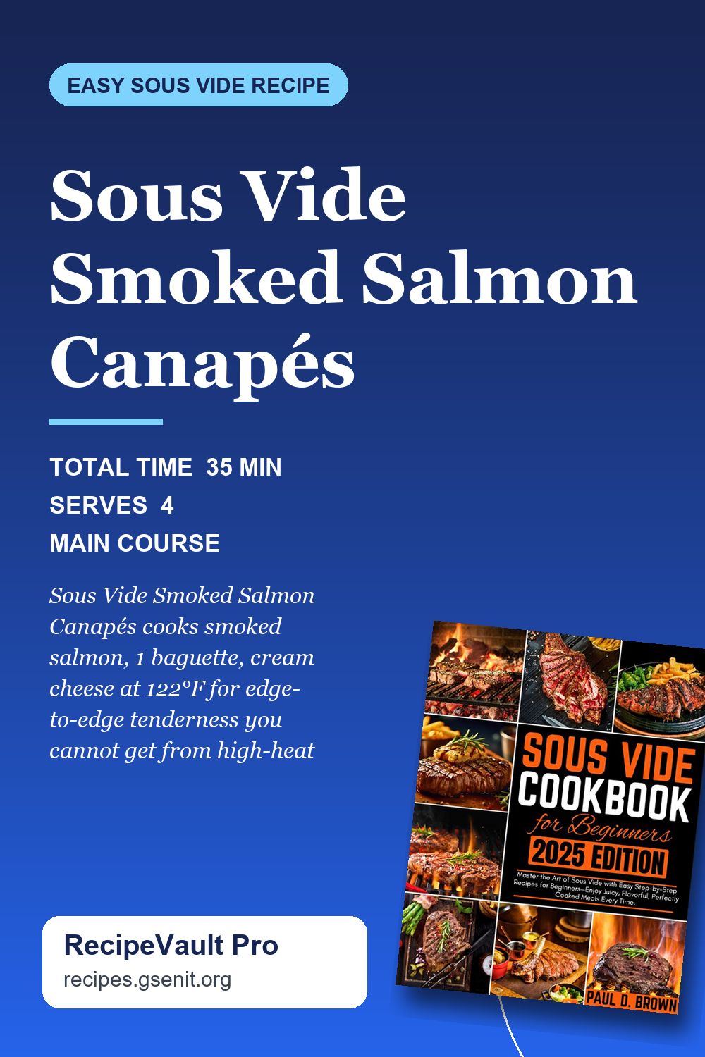 Sous Vide Smoked Salmon Canapés