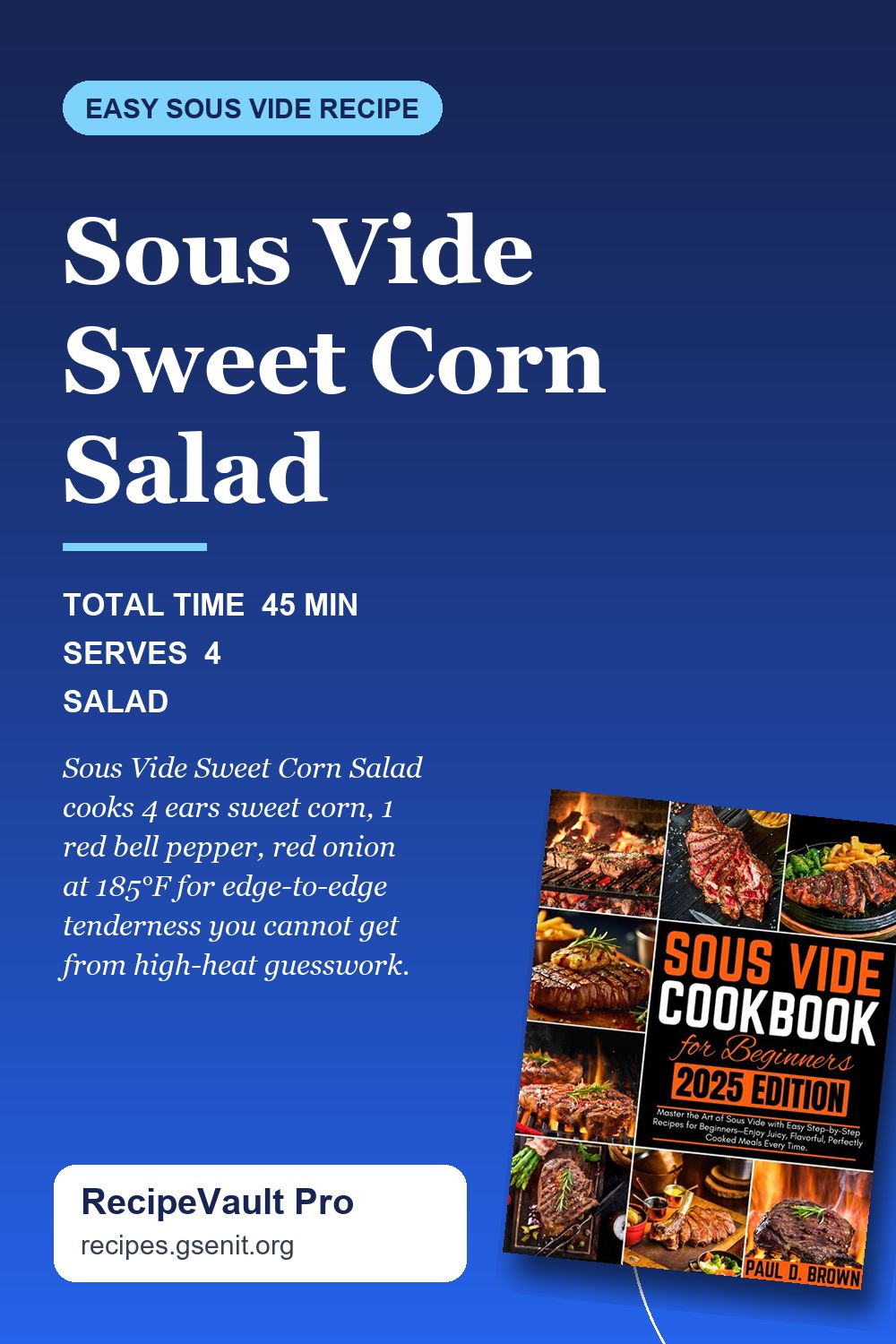 Sous Vide Sweet Corn Salad Pinterest Pin